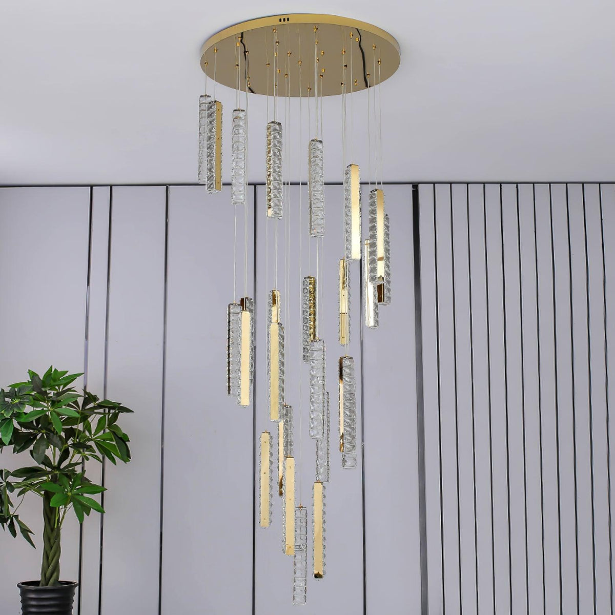 Sorenaria Kronleuchter Villa Forci Pendelleuchte Silber modern