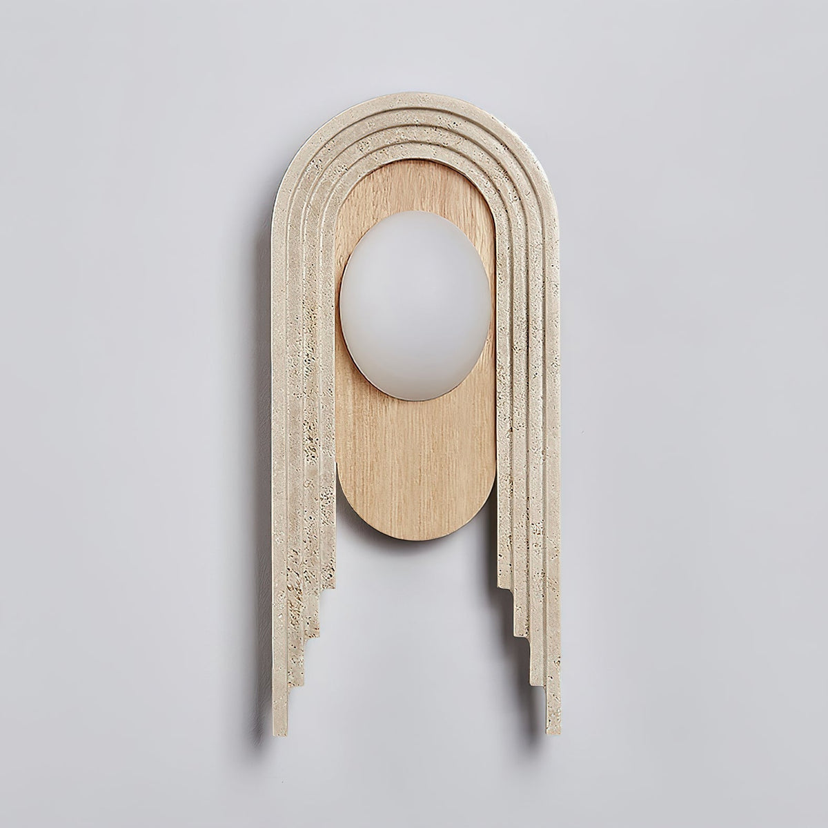 Uloryra Arch-Frame Travertine Wandleuchte