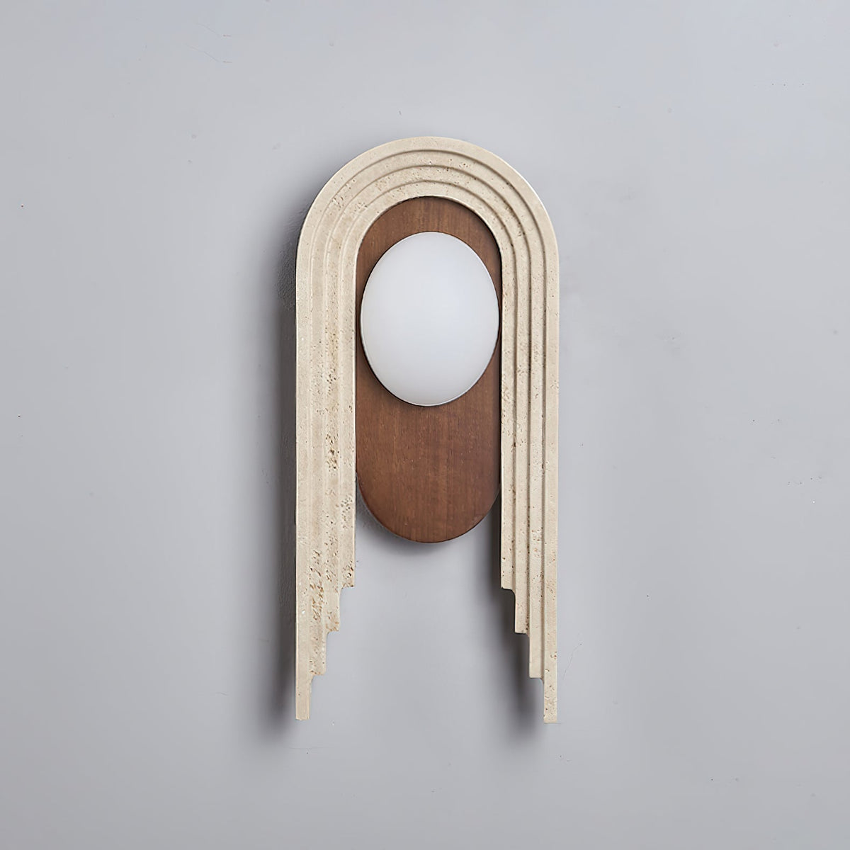 Uloryra Arch-Frame Travertine Wandleuchte