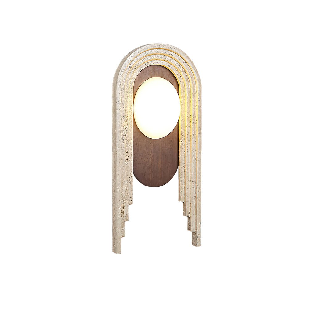 Uloryra Arch-Frame Travertine Wandleuchte