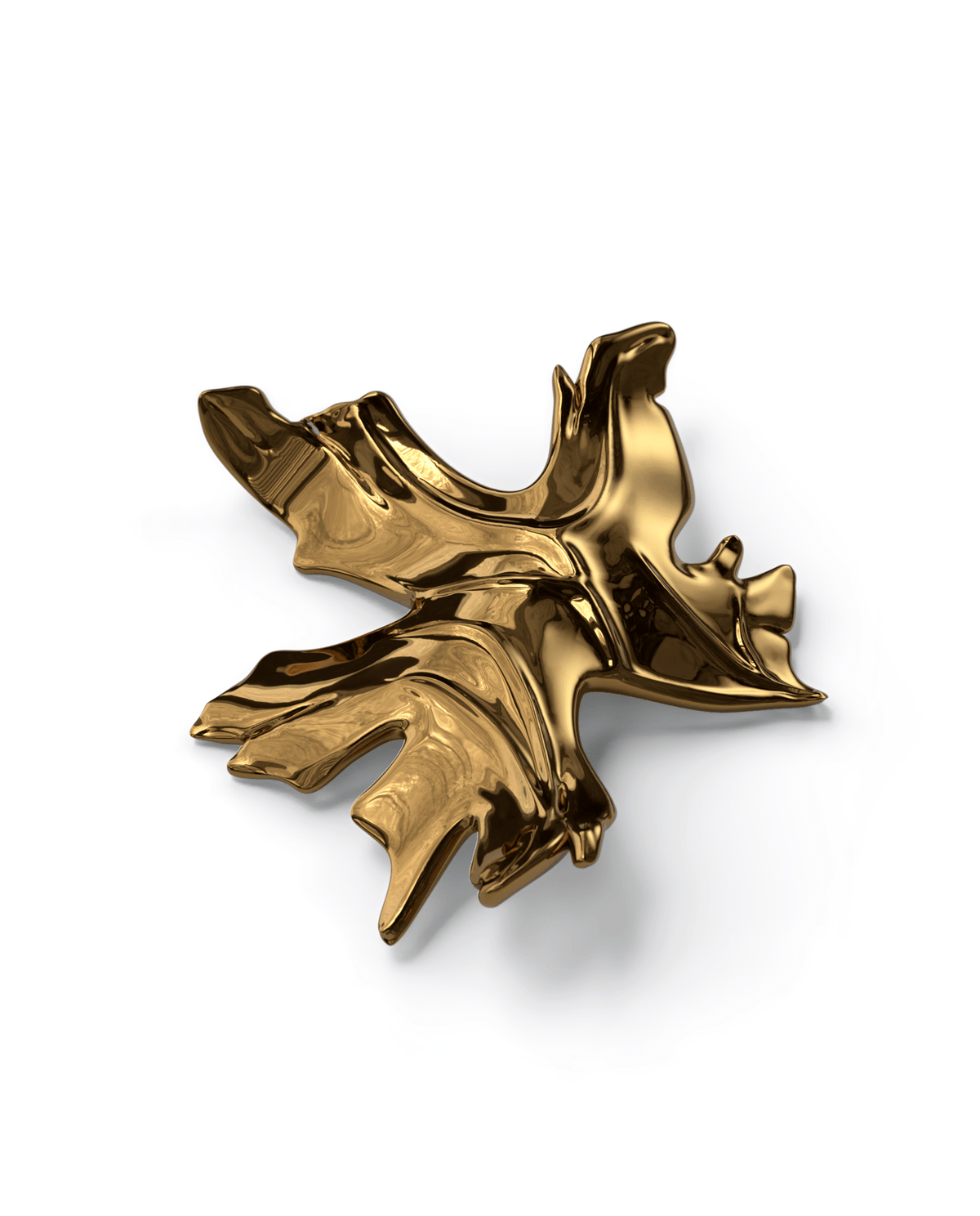 Arinan Kronleuchter aus Glas in Blumenform | Weiß & Gold