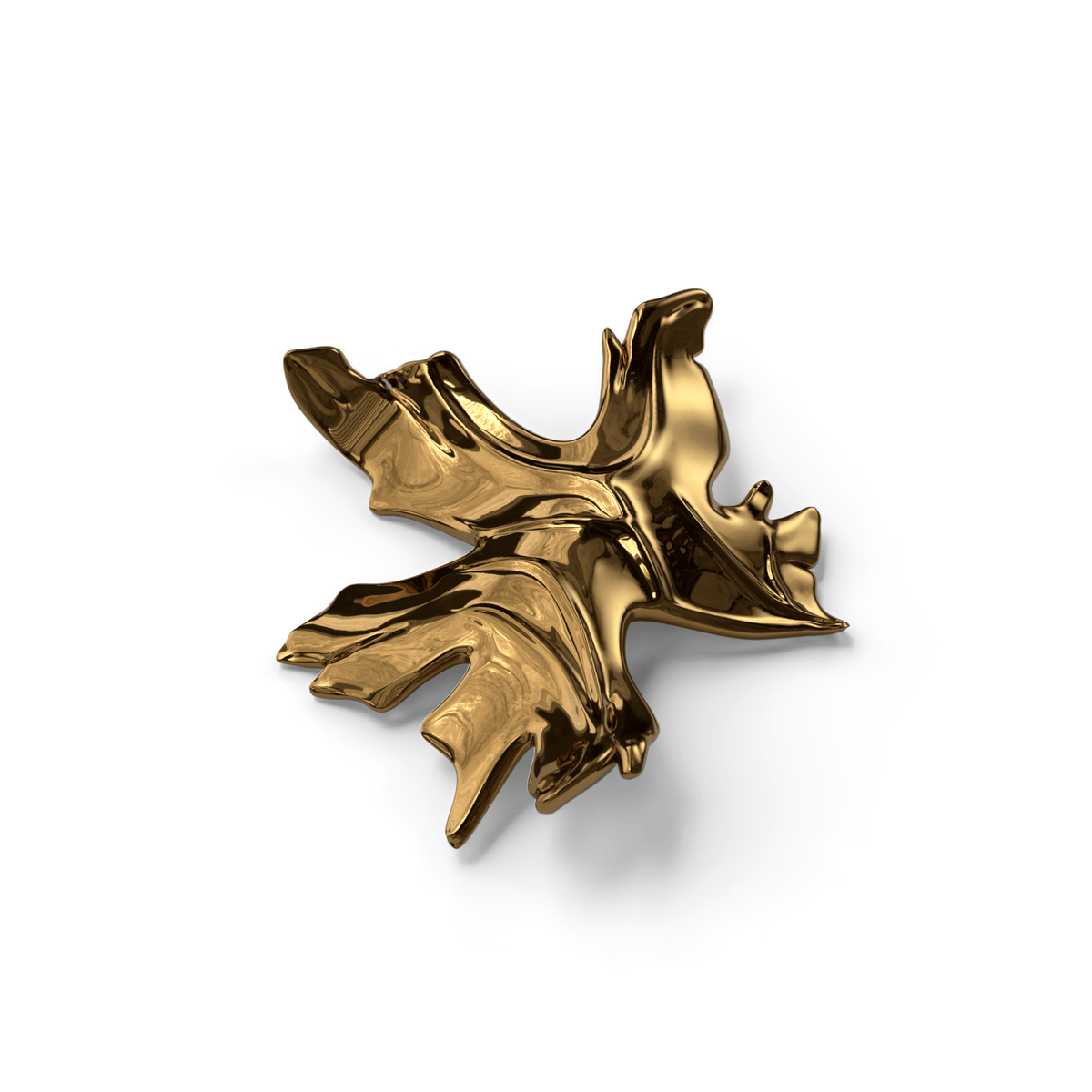 Arinan Kronleuchter aus Glas in Blumenform | Weiß & Gold
