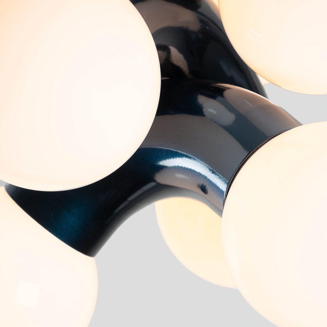 Ermira Premium skandinavische Kunstglas-Pendelleuchte