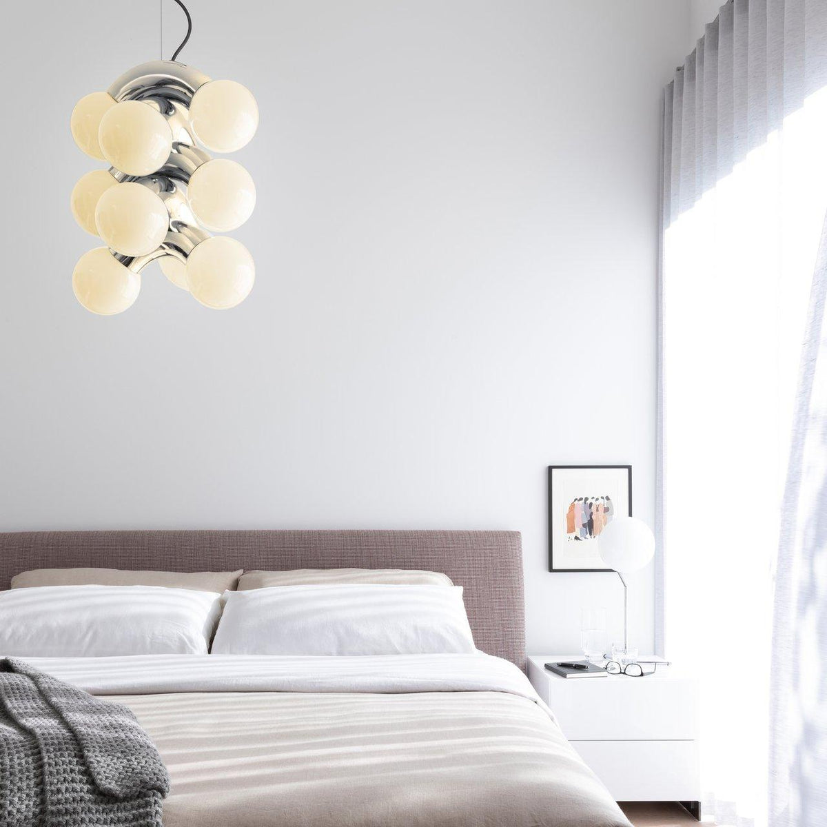 Ermira Premium skandinavische Kunstglas-Pendelleuchte