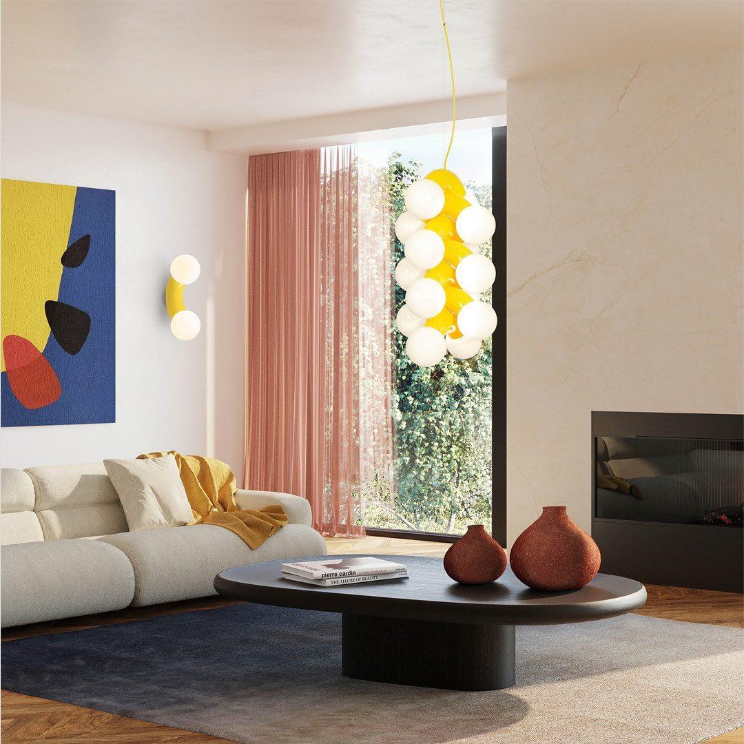 Vaelorn Premium zeitgenössische Kunstglas-Wandleuchte