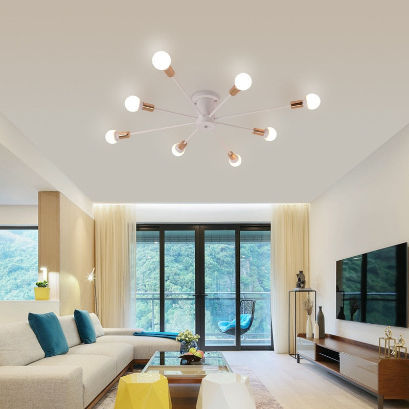 Valentina LED Pendelleuchte, Linear, 4 Farben, Metall, Wohnzimmer