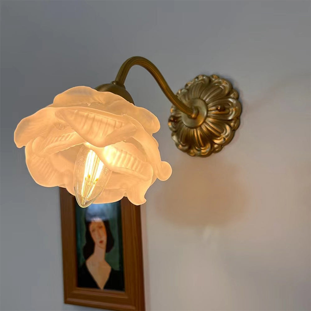 Arisha Vintage Metall Glas Innenwandleuchte SchlafzimmerWohnzimmer