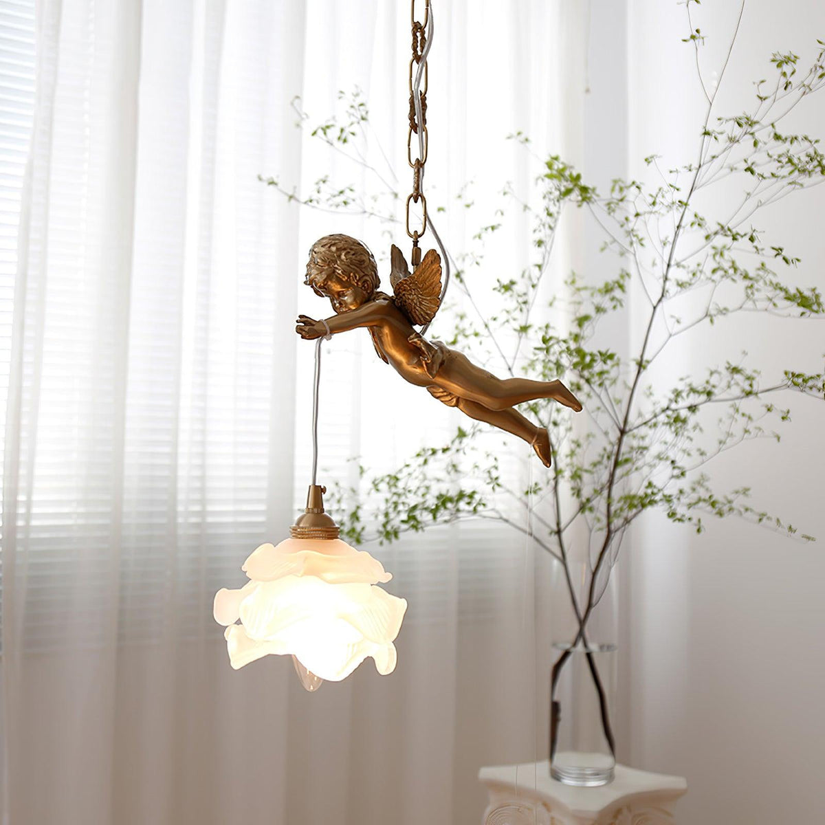 Solene Messing-Luxus-Pendelleuchte
