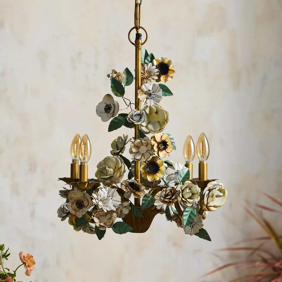 Vintage Floral Kronleuchter