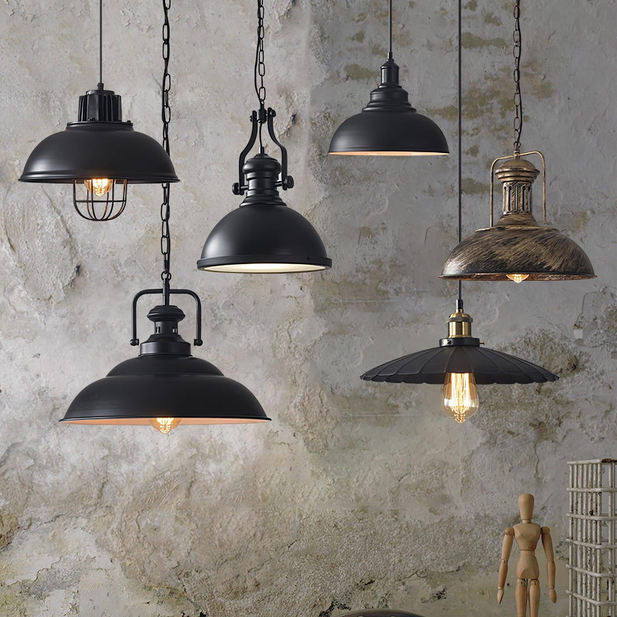Mavell Vintage Industrial Pendelleuchte