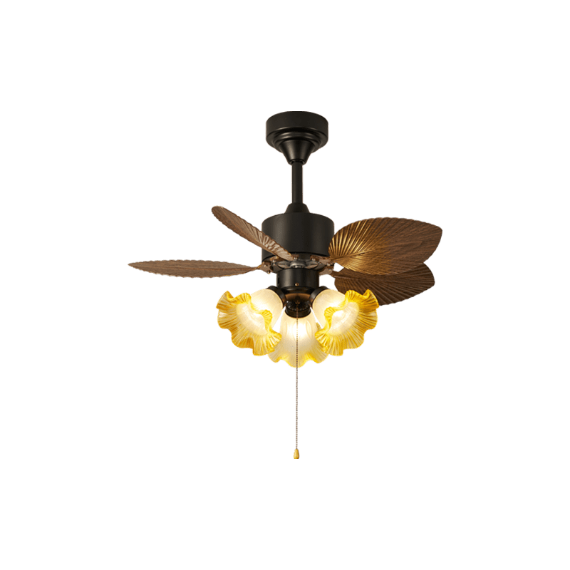 Miranira Vintage Leaf Deckenventilator mit Beleuchtung