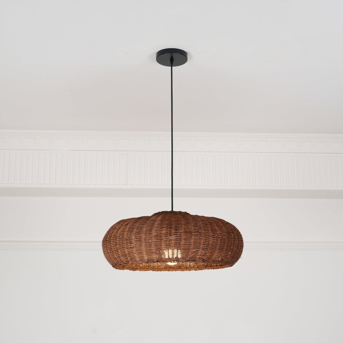 Socan Vintage Rattan Pendelleuchte