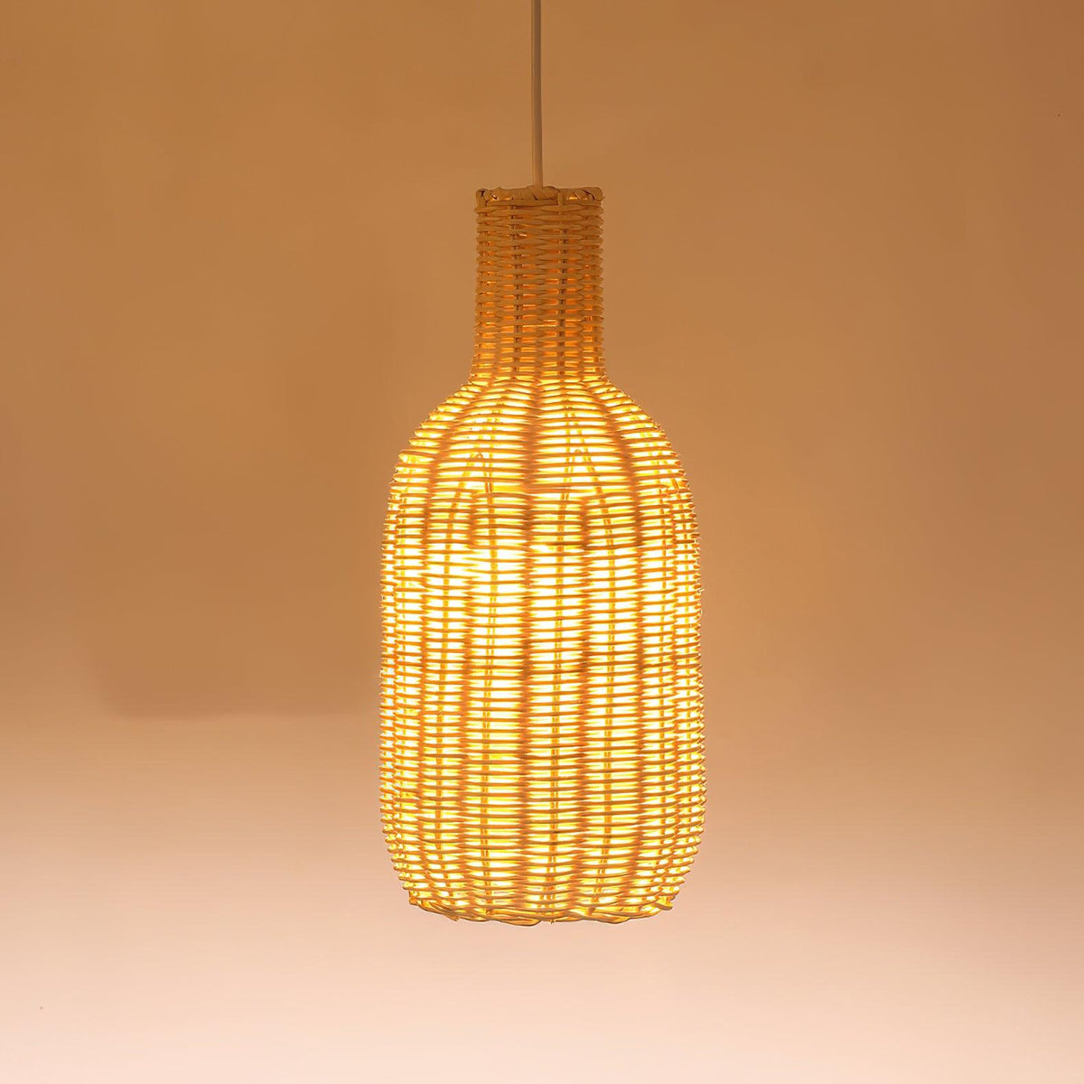 Socan Vintage Rattan Pendelleuchte