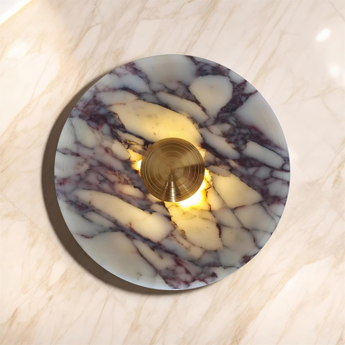 Wandleuchte Marmor Disc LED Modernes Lichtarmatur Mehrere Farben