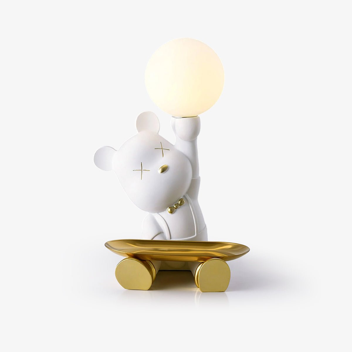 Wondel Kunstharz-Tischlampe in künstlerischer Ausführung