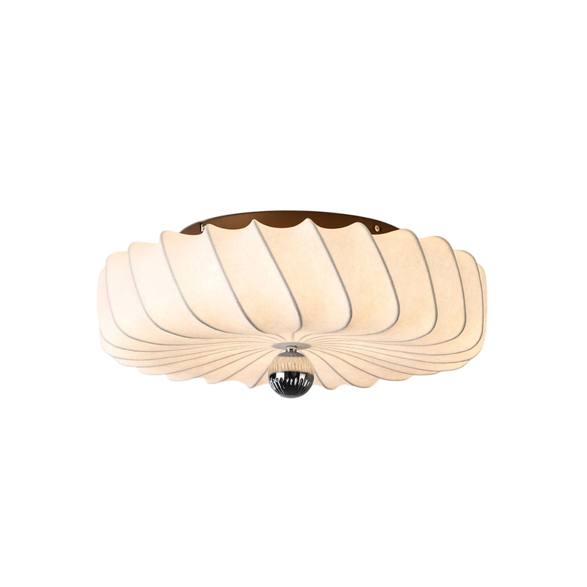 Zelore Swirl-Stoff-Pendelleuchte in Bronze