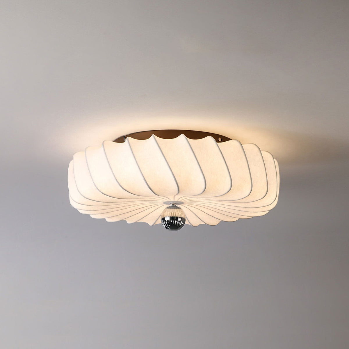 Zelore Swirl-Stoff-Pendelleuchte in Bronze