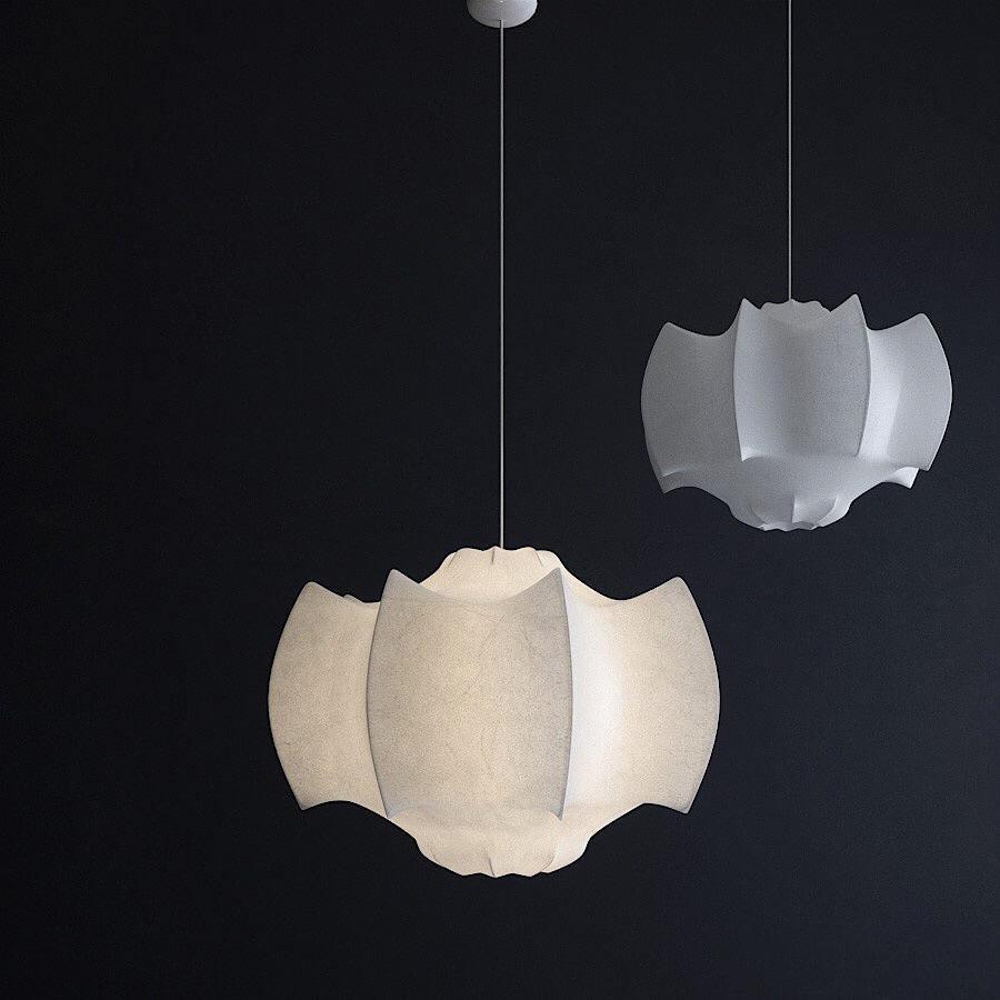 Lotus Minimalistische Seiden-Pendelleuchte