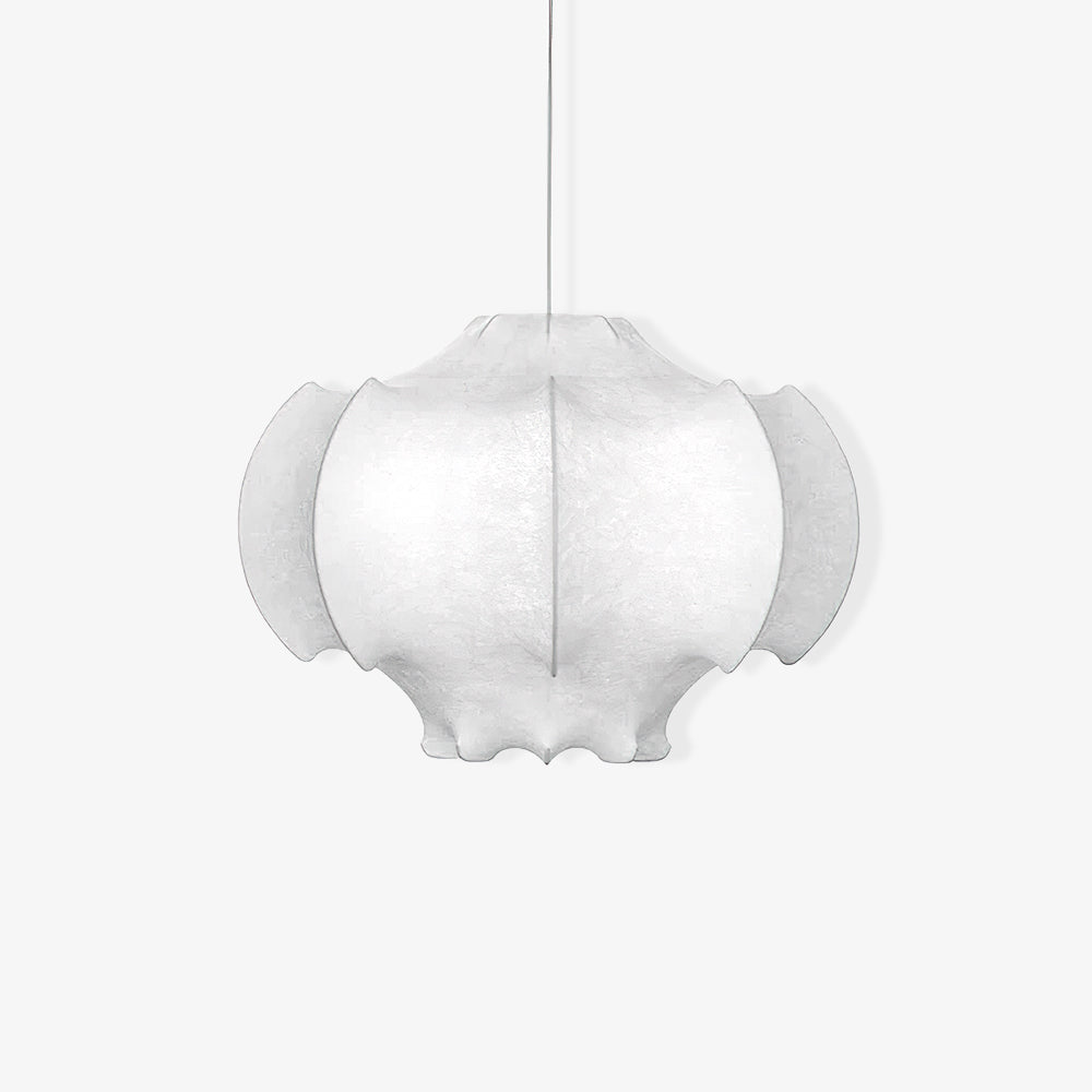 Lotus Minimalistische Seiden-Pendelleuchte