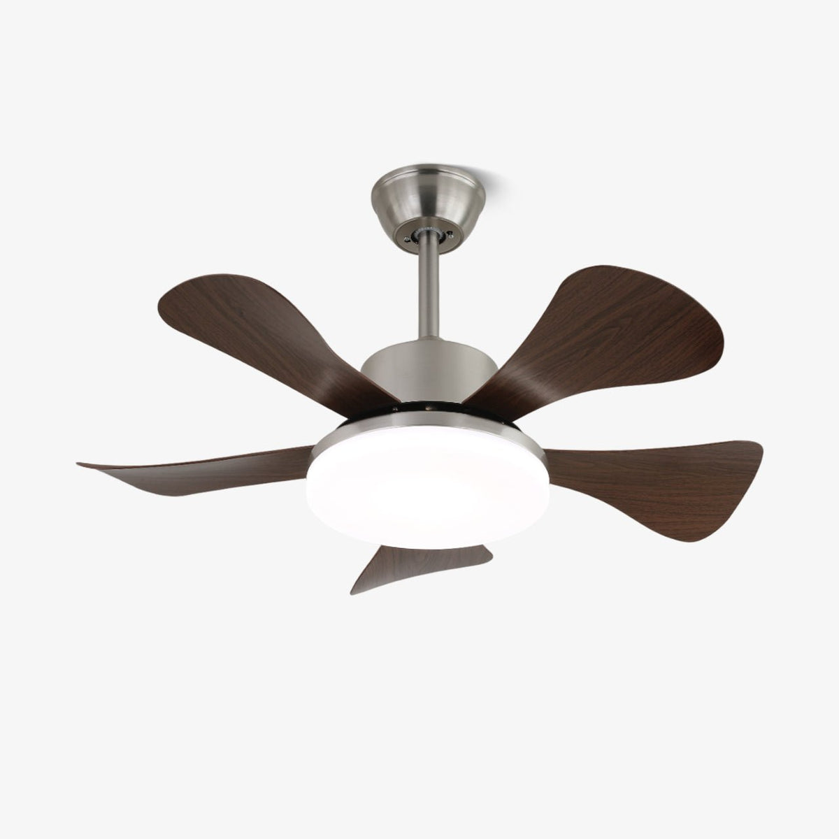 Aldeelle Moderner Deckenventilator mit Beleuchtung aus Holz-Holz