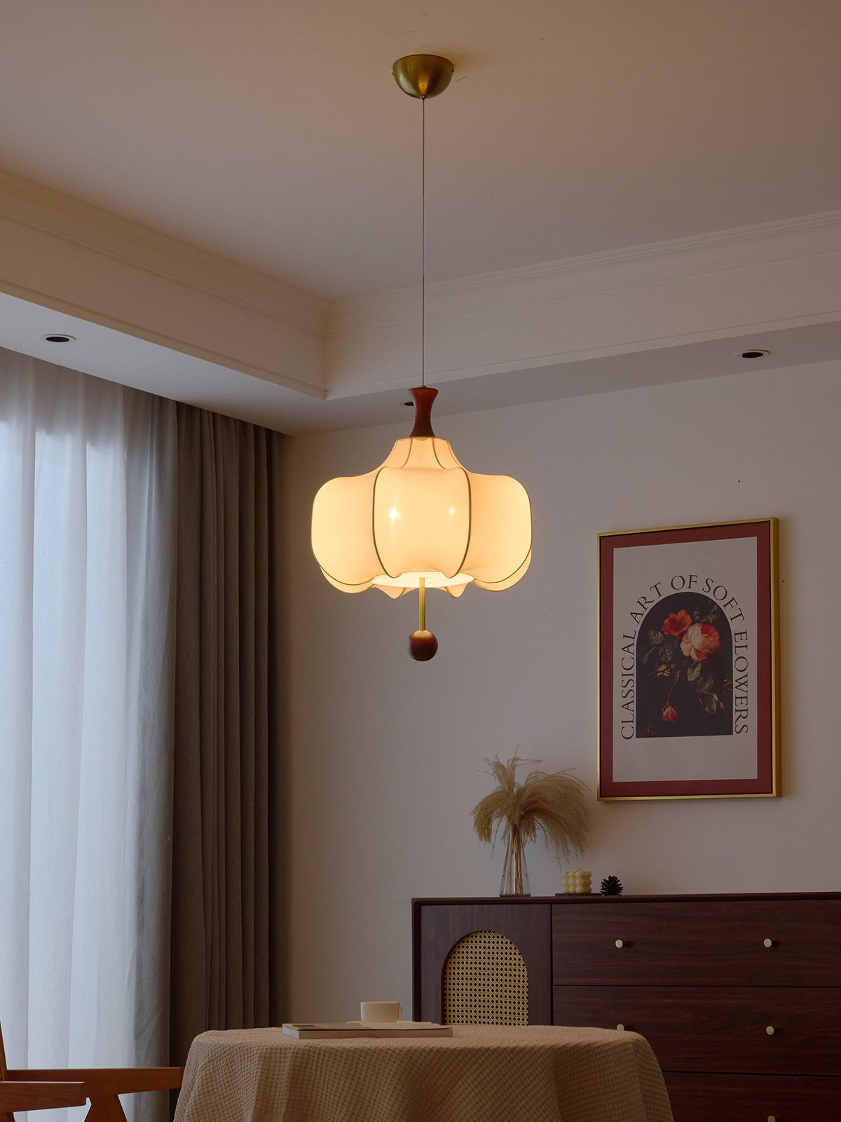 Venoryra Premium Elegance Cloud Pendelleuchte aus Holz