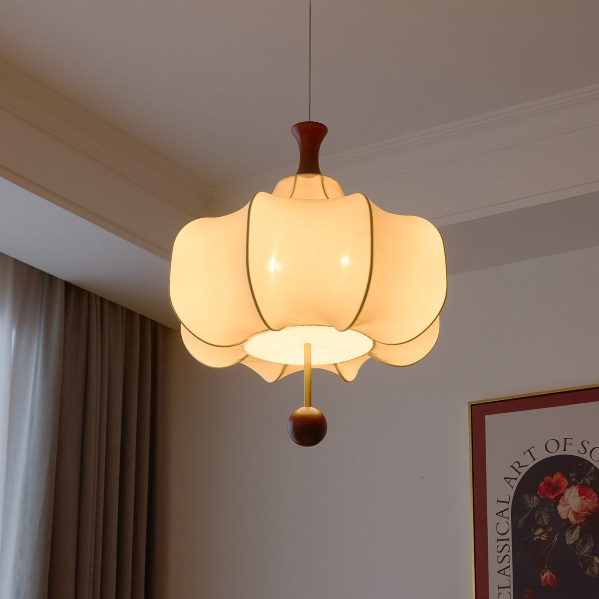 Venoryra Premium Elegance Cloud Pendelleuchte aus Holz