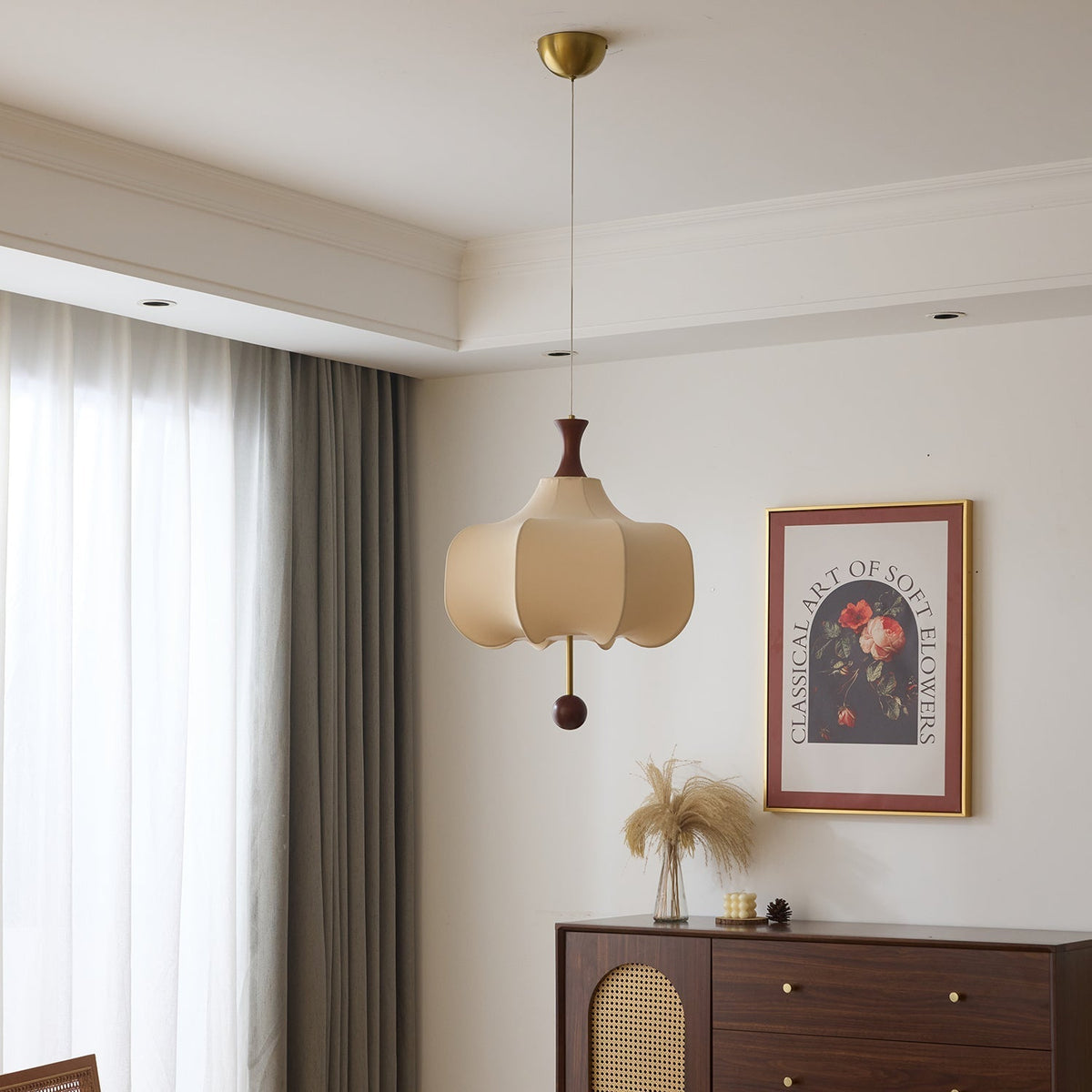 Venoryra Premium Elegance Cloud Pendelleuchte aus Holz