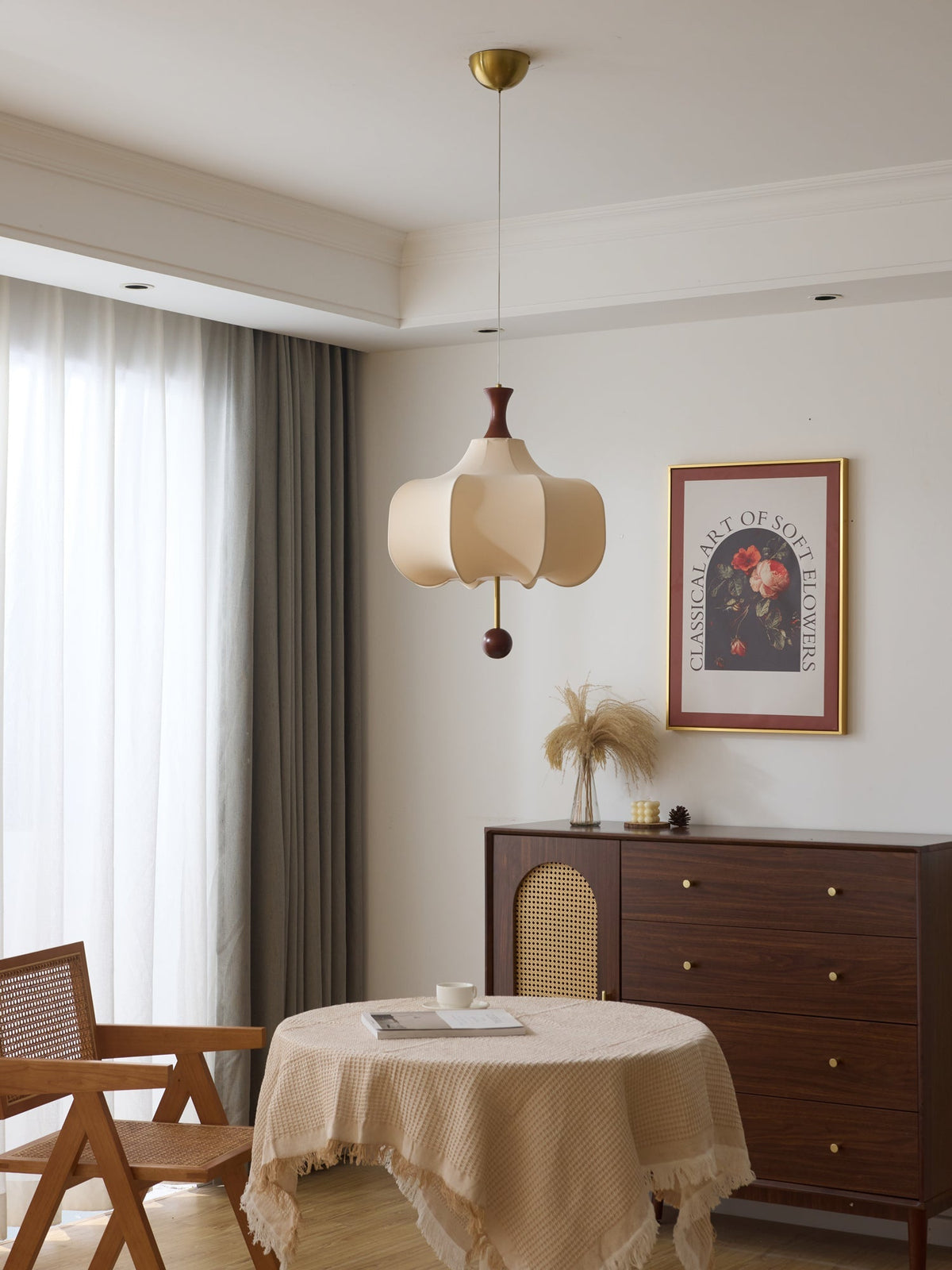 Venoryra Premium Elegance Cloud Pendelleuchte aus Holz