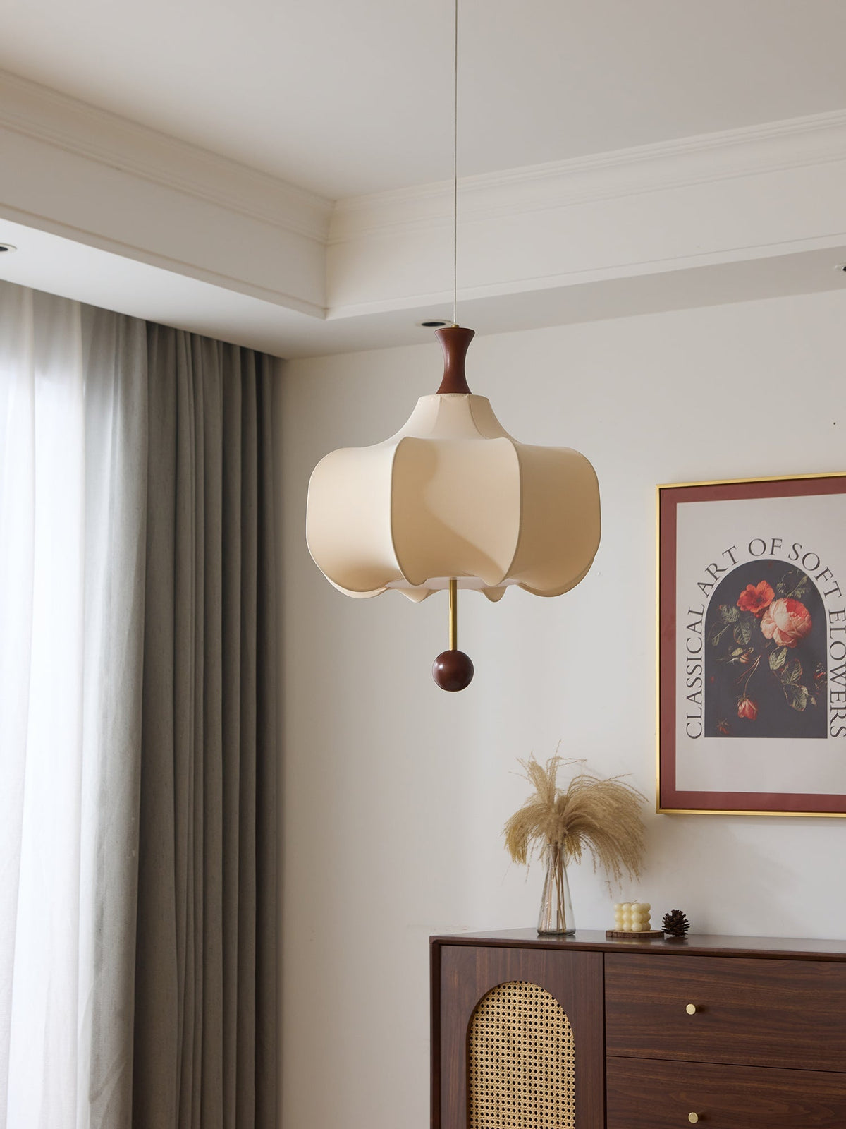 Venoryra Premium Elegance Cloud Pendelleuchte aus Holz
