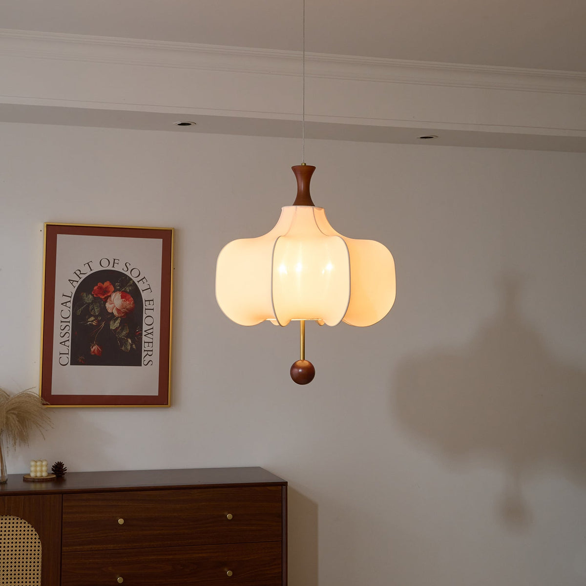 Venoryra Premium Elegance Cloud Pendelleuchte aus Holz