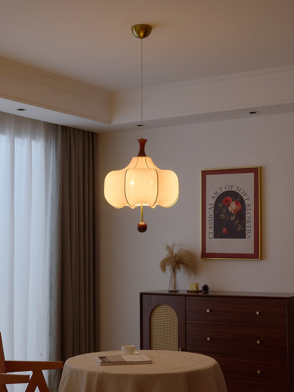 Venoryra Premium Elegance Cloud Pendelleuchte aus Holz