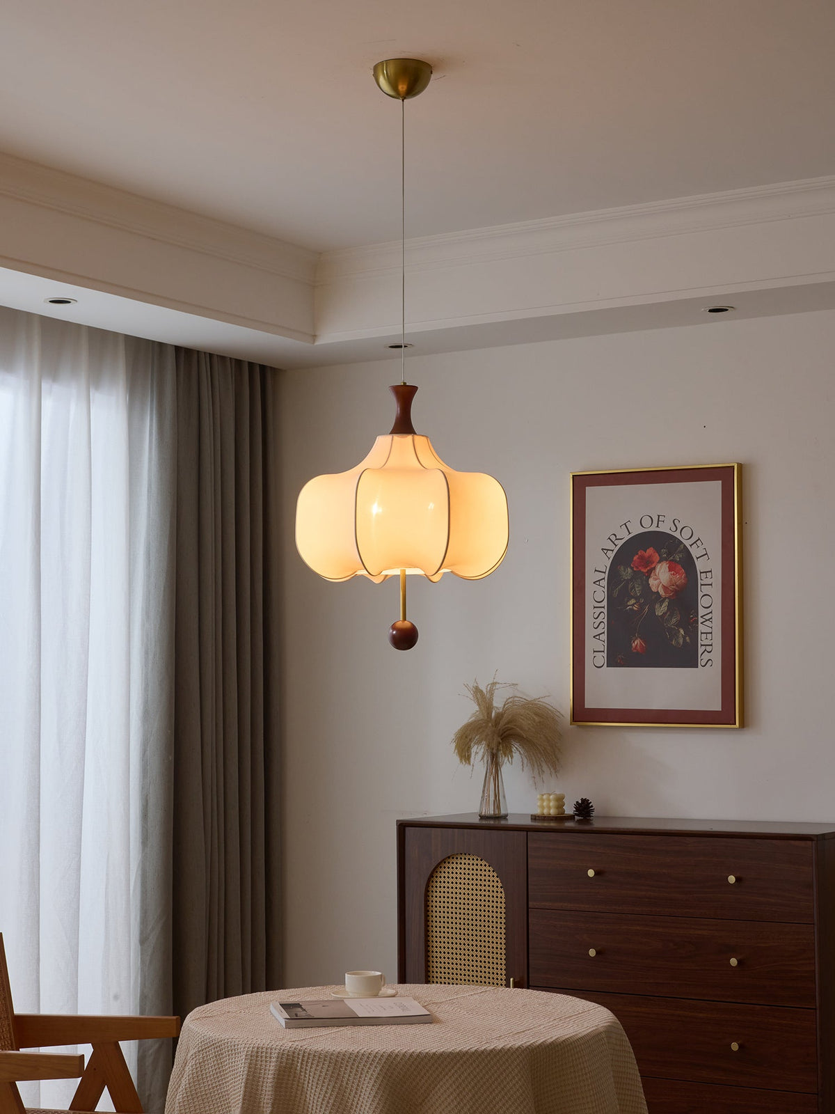 Venoryra Premium Elegance Cloud Pendelleuchte aus Holz