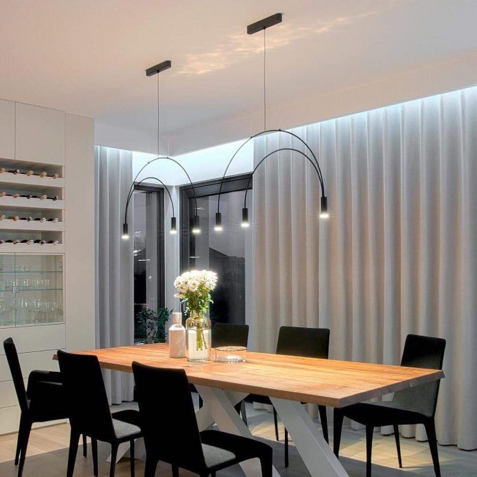 Noriel Pendelleuchte überlappende Zylinder Minimalistisch Esszimmer