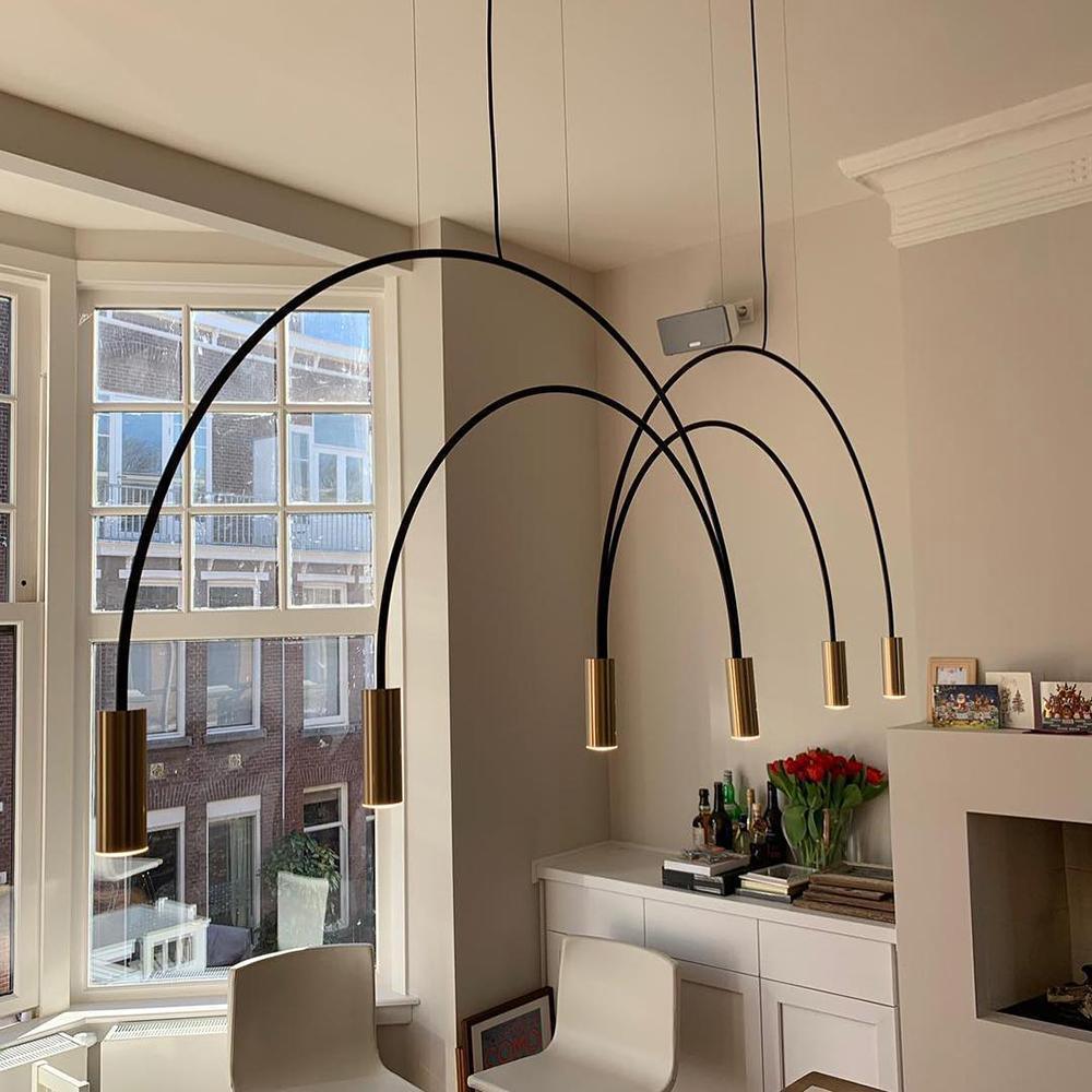 Noriel Pendelleuchte überlappende Zylinder Minimalistisch Esszimmer