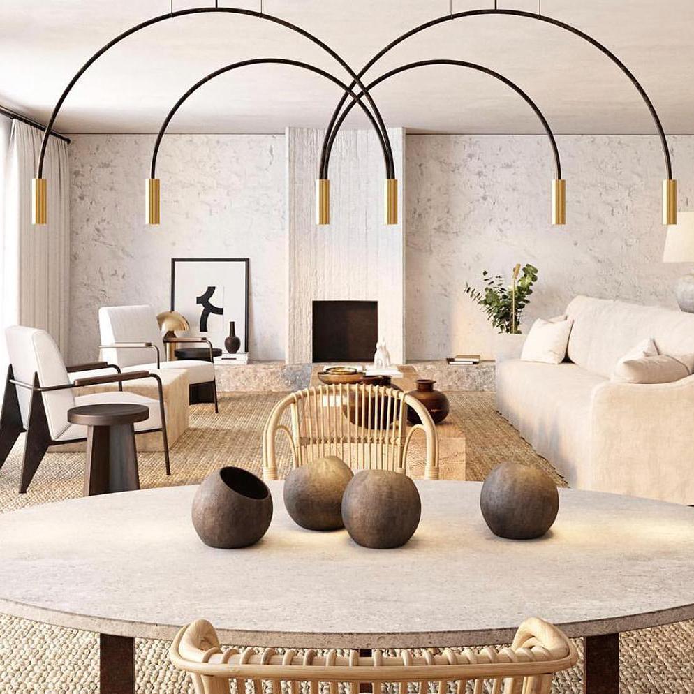 Noriel Pendelleuchte überlappende Zylinder Minimalistisch Esszimmer
