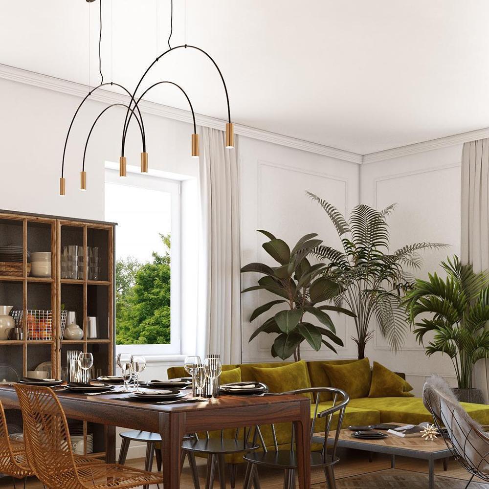 Noriel Pendelleuchte überlappende Zylinder Minimalistisch Esszimmer