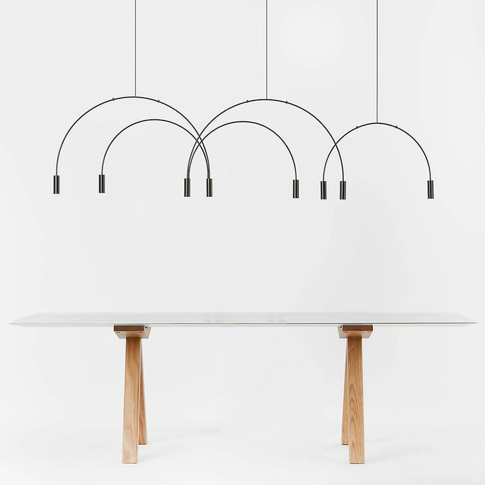 Noriel Pendelleuchte überlappende Zylinder Minimalistisch Esszimmer