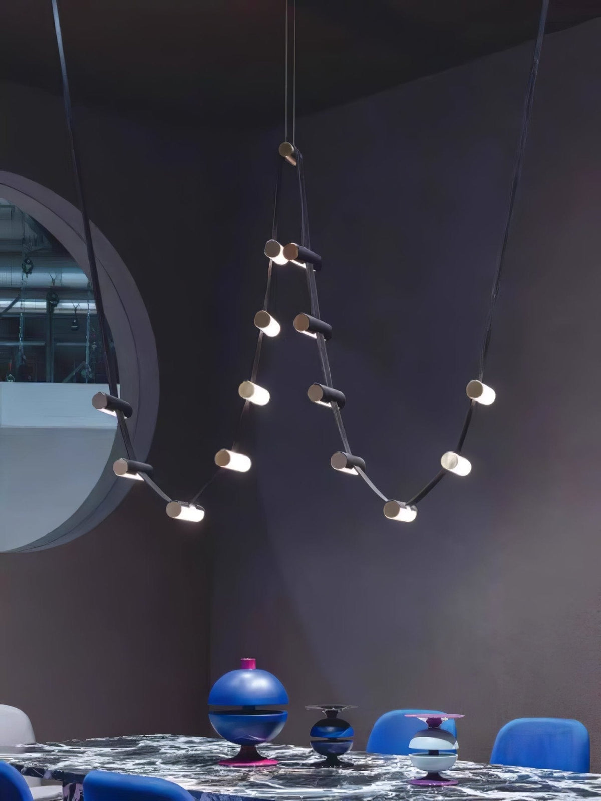 Flexura modulare Pendelleuchte mit Schienensystem