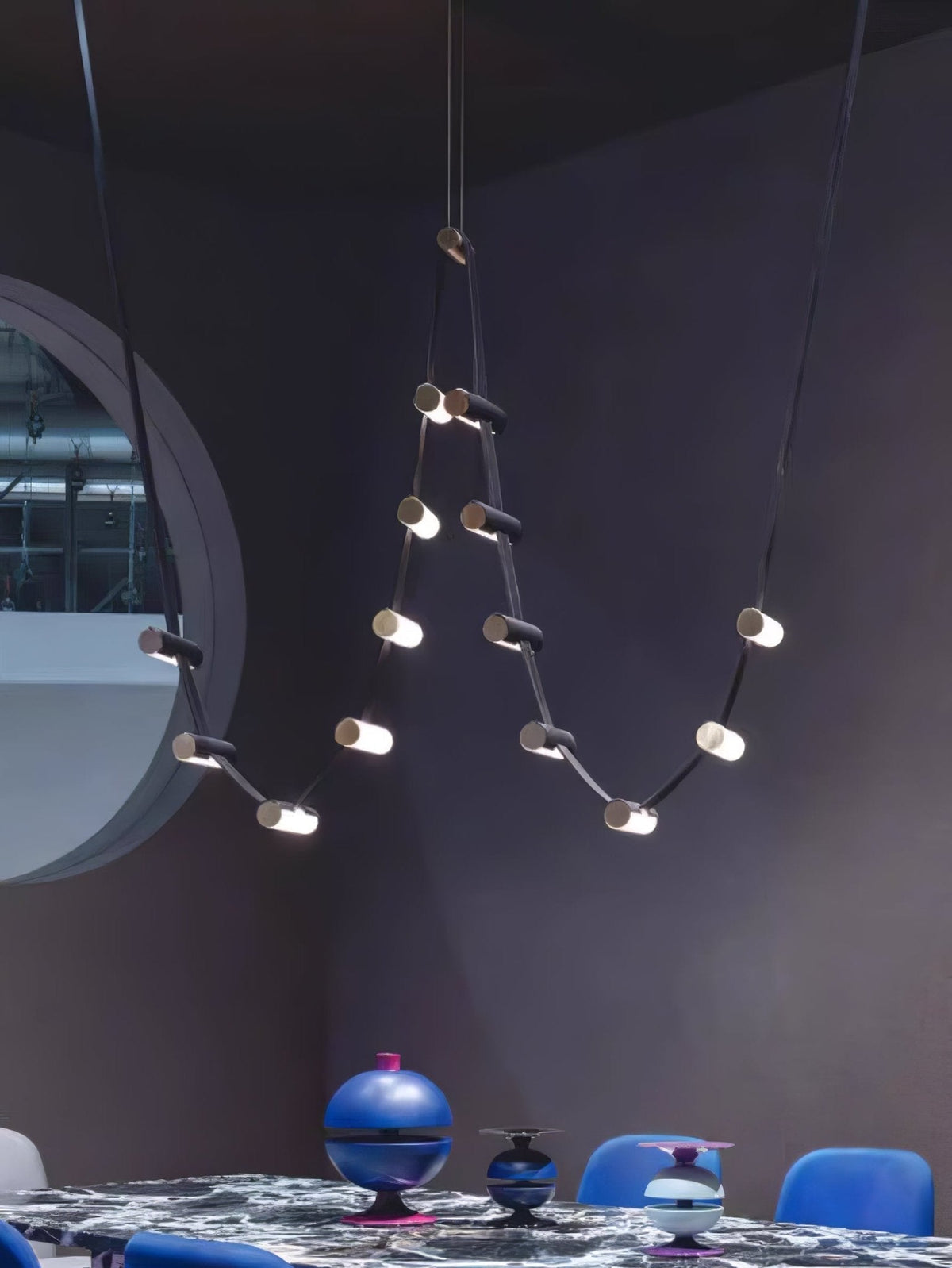 Flexura modulare Pendelleuchte mit Schienensystem