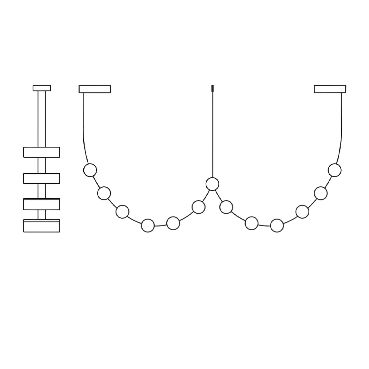 Flexura modulare Pendelleuchte mit Schienensystem