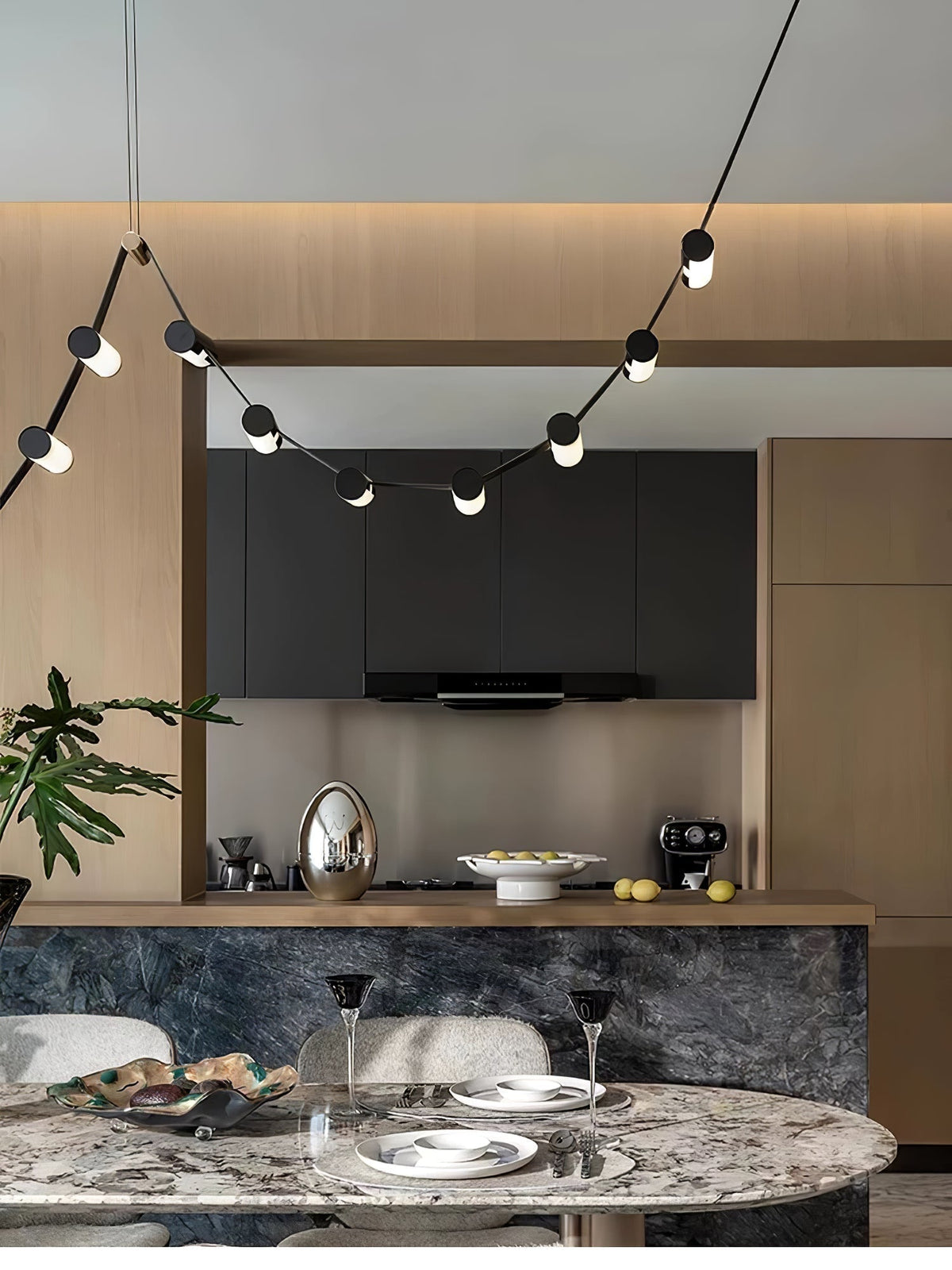 Flexura modulare Pendelleuchte mit Schienensystem
