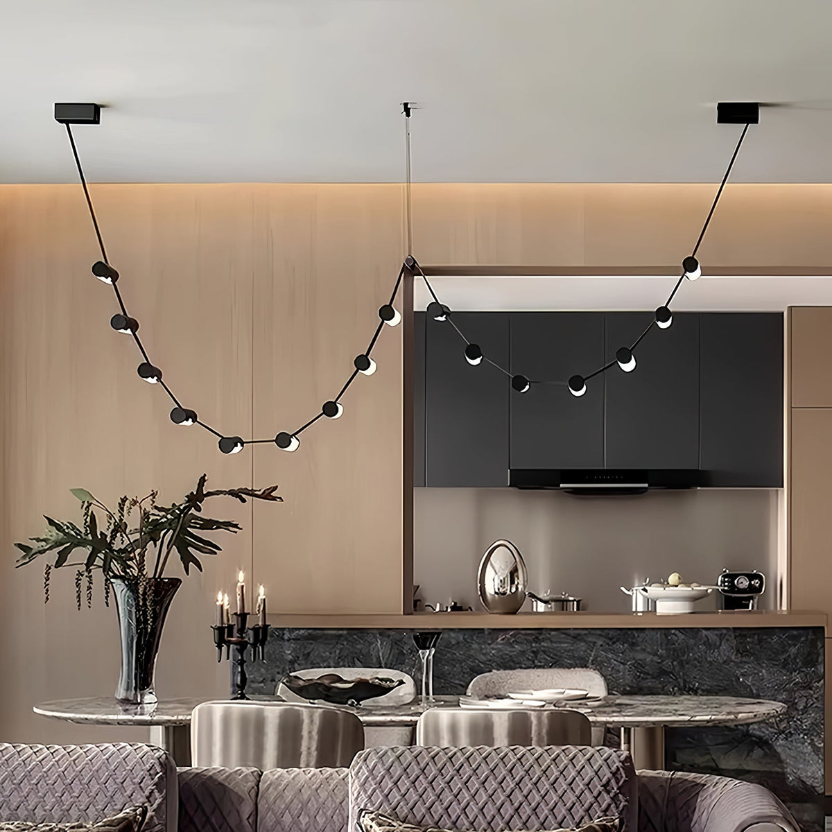Flexura modulare Pendelleuchte mit Schienensystem