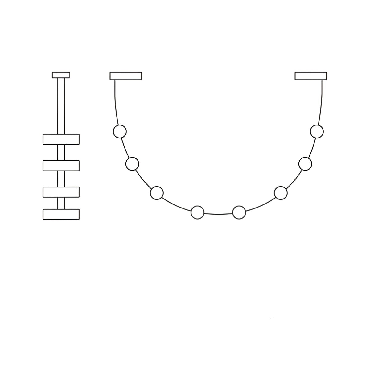 Flexura modulare Pendelleuchte mit Schienensystem