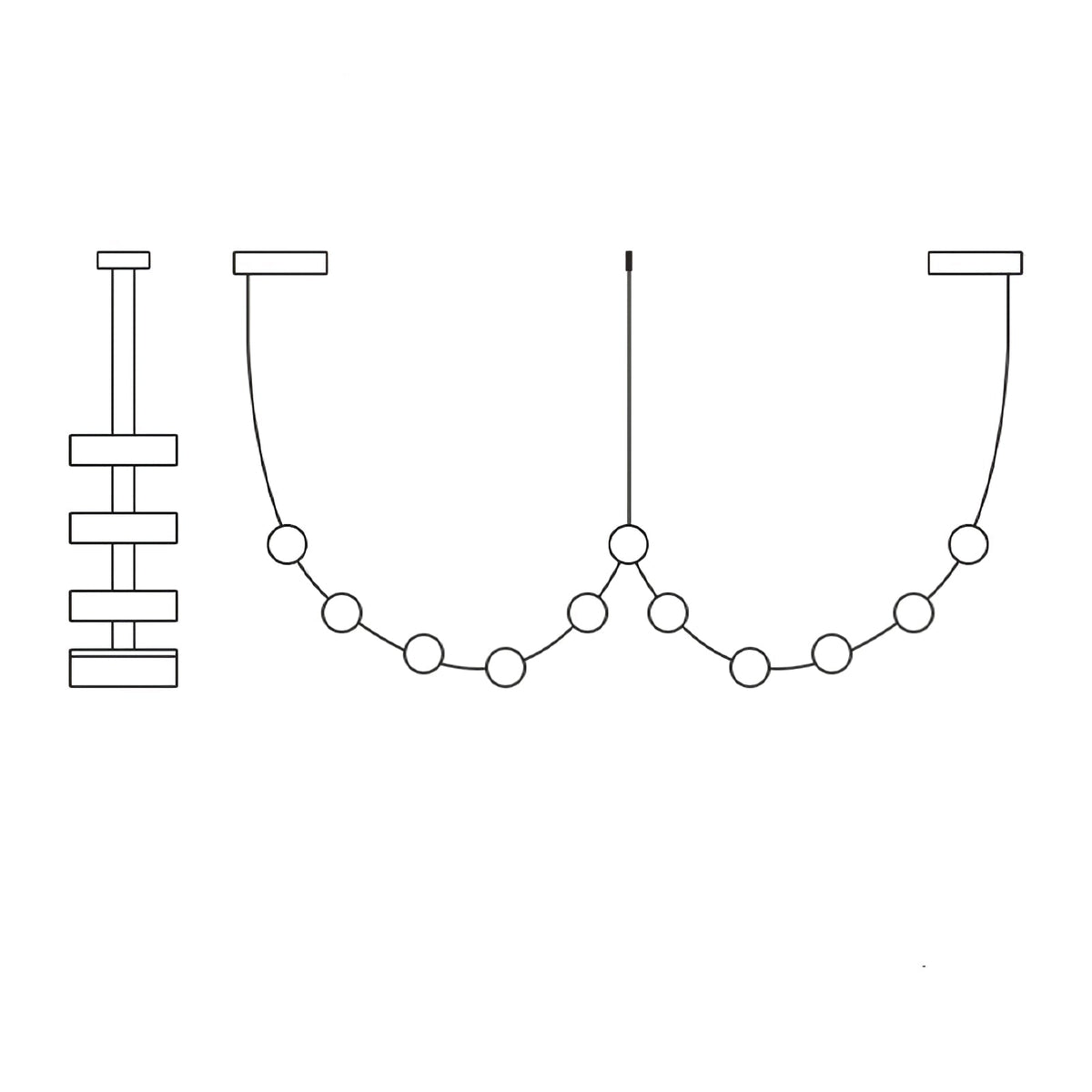 Flexura modulare Pendelleuchte mit Schienensystem