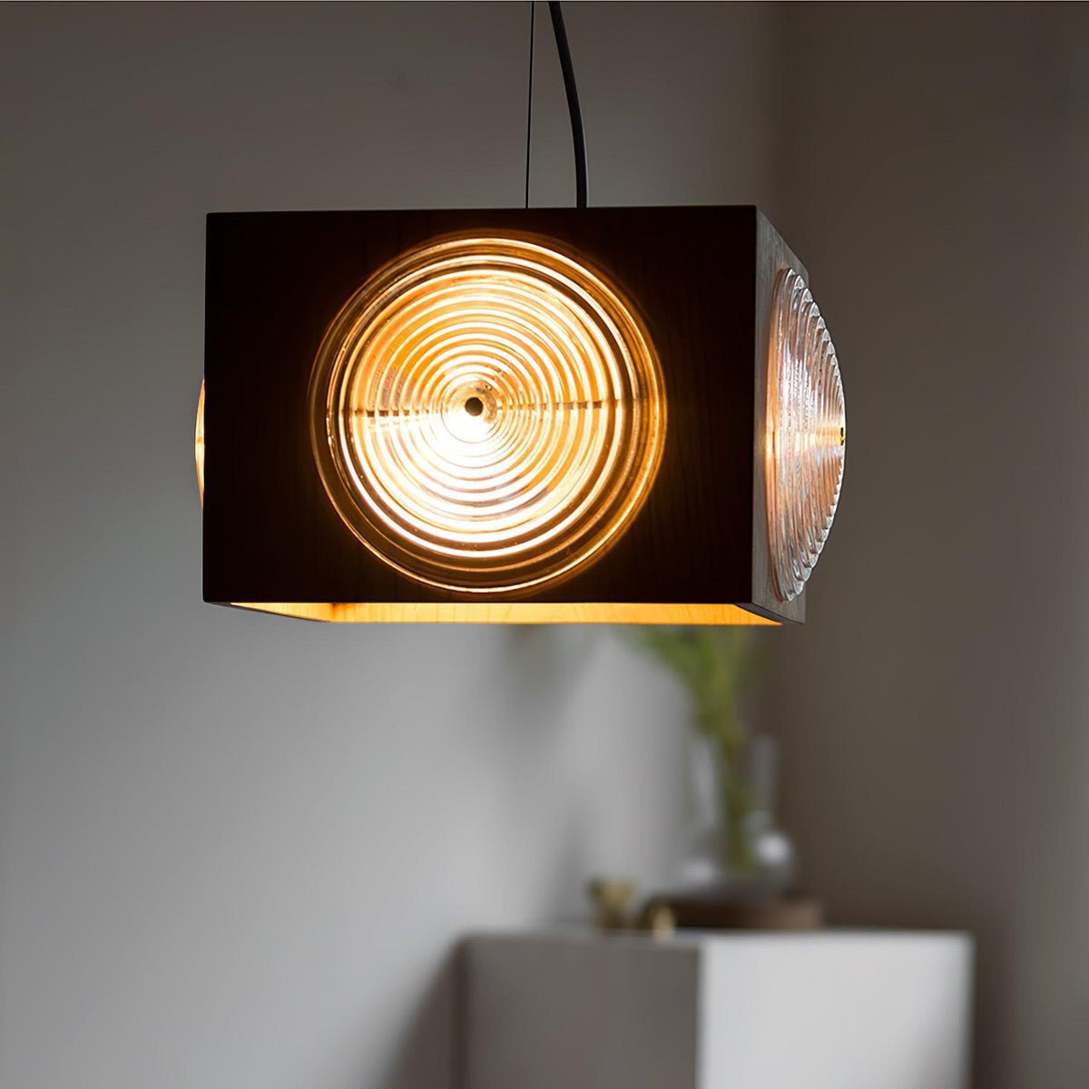 Allaeira Premium nordische Kunst Pendelleuchte aus Holz