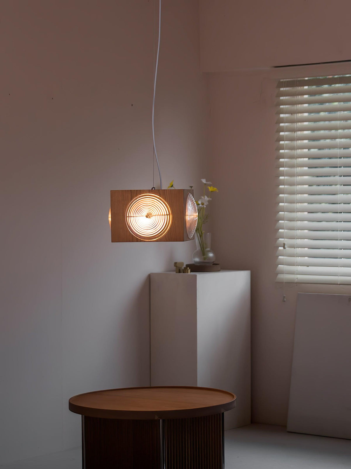 Allaeira Premium nordische Kunst Pendelleuchte aus Holz