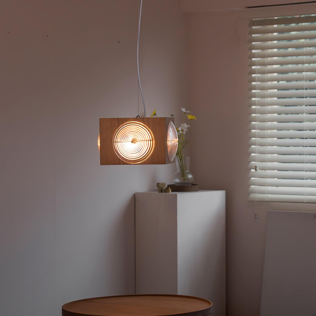 Allaeira Premium nordische Kunst Pendelleuchte aus Holz