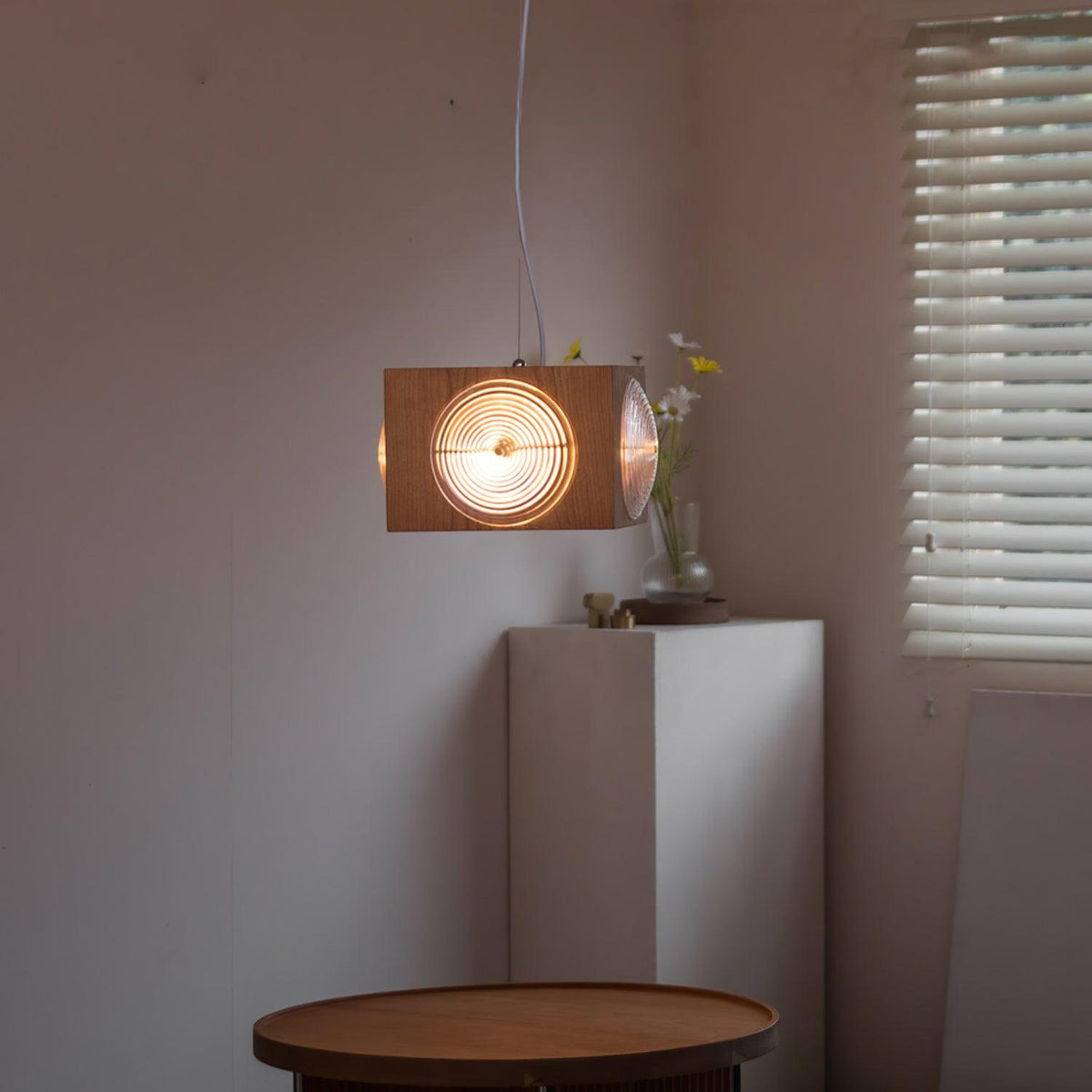 Allaeira Premium nordische Kunst Pendelleuchte aus Holz