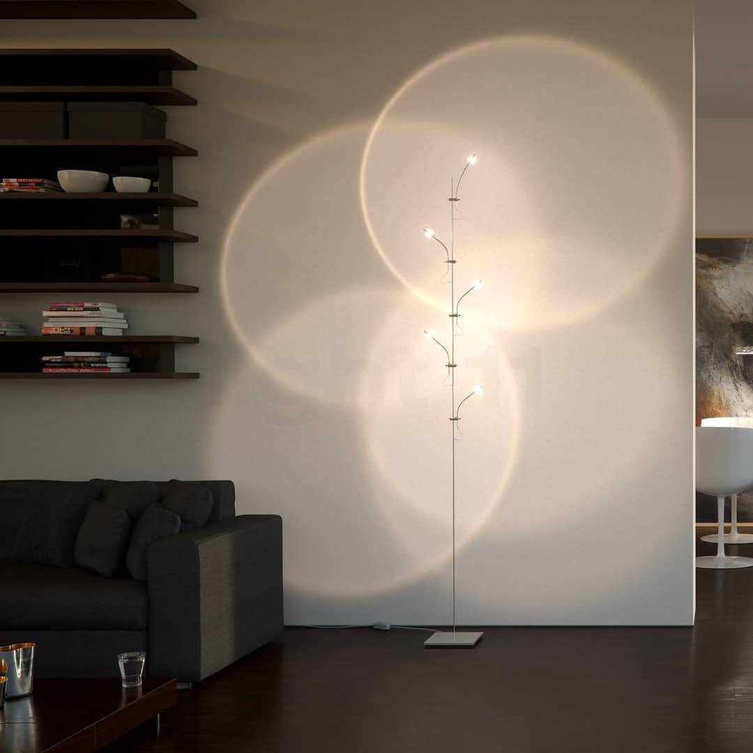 Receiv Stehleuchte Edelstahl minimalistisch klassisch für Wohnzimmer | Cielum