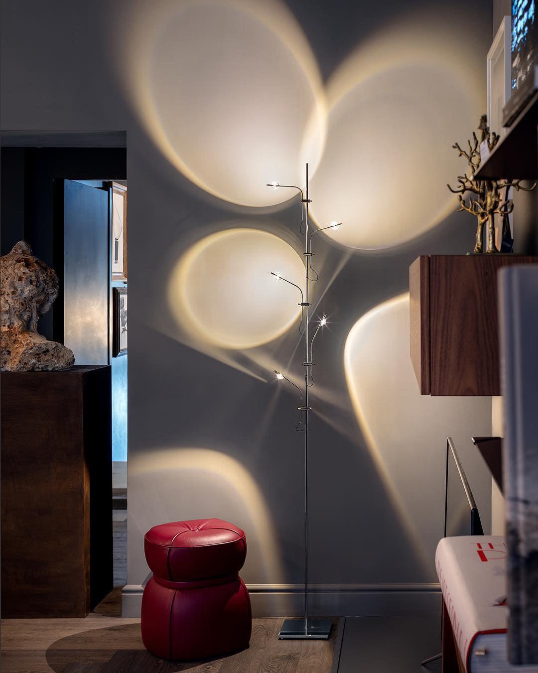 Receiv Stehleuchte Edelstahl minimalistisch klassisch für Wohnzimmer | Cielum